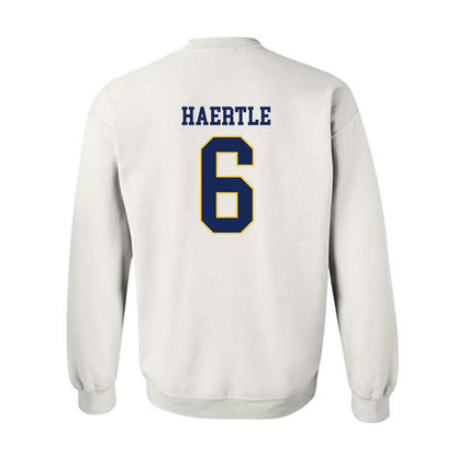 Marquette - NCAA Women's Soccer : Mia Haertle - White Replica Shersey Sweatshirt