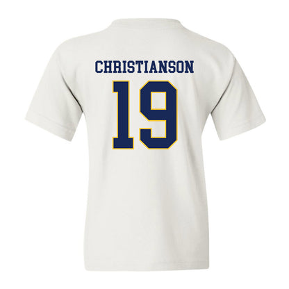 Marquette - NCAA Women's Soccer : Haley Christianson - White Replica Shersey Youth T-Shirt