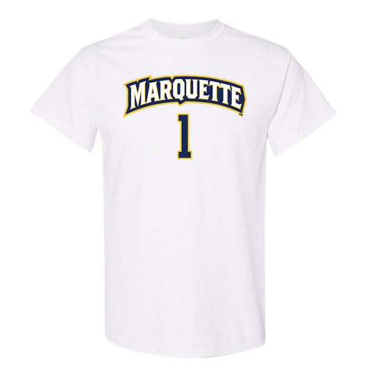 Marquette - NCAA Women's Soccer : Mikki Easter - White Replica Shersey Short Sleeve T-Shirt