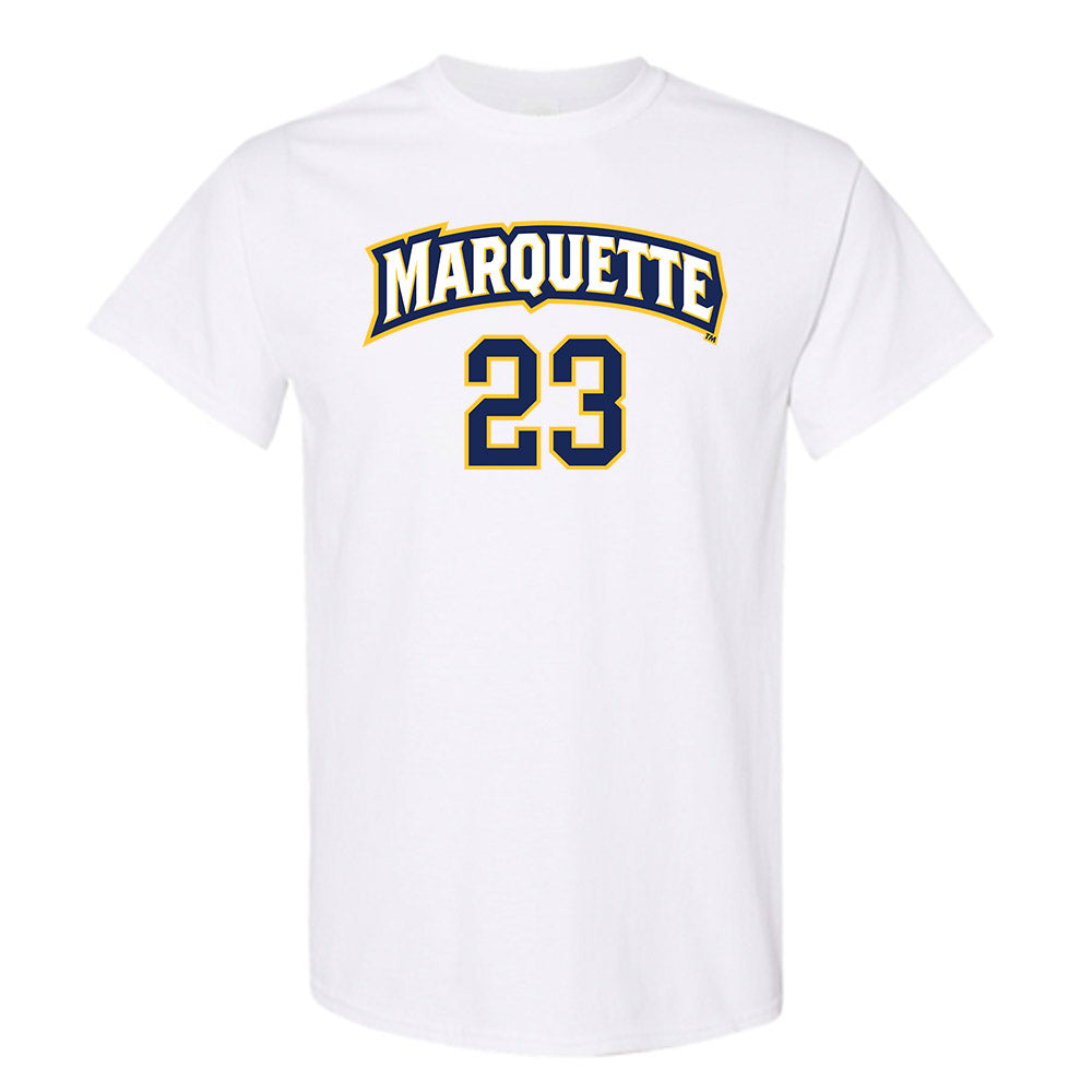 Marquette - NCAA Women's Soccer : Kiley McMinn - White Replica Shersey Short Sleeve T-Shirt