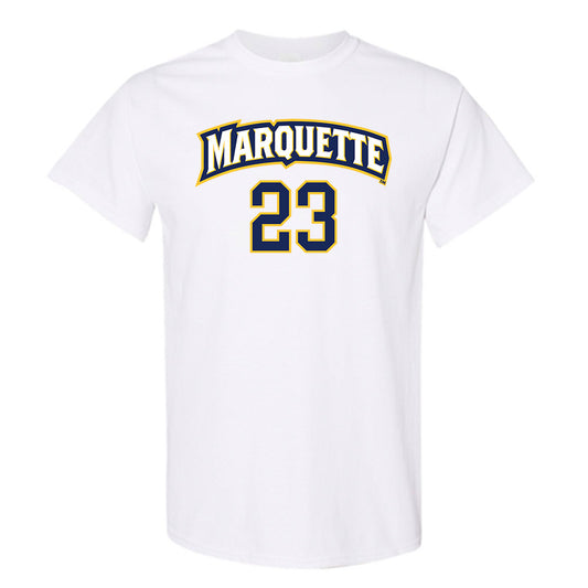 Marquette - NCAA Women's Soccer : Kiley McMinn - White Replica Shersey Short Sleeve T-Shirt