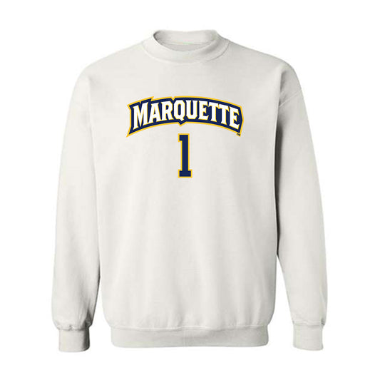 Marquette - NCAA Women's Soccer : Mikki Easter - White Replica Shersey Sweatshirt