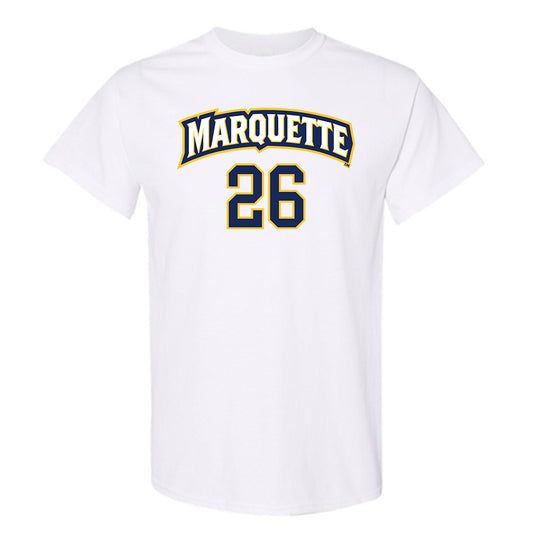 Marquette - NCAA Women's Soccer : Emily Fix - White Replica Shersey Short Sleeve T-Shirt