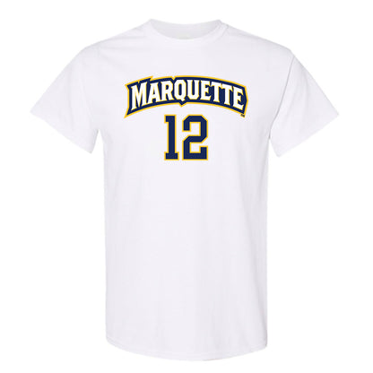 Marquette - NCAA Women's Soccer : Abby Ruhland - White Replica Shersey Short Sleeve T-Shirt