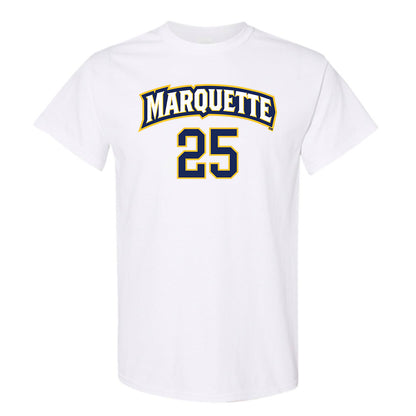 Marquette - NCAA Women's Soccer : Caroline Cline - White Replica Shersey Short Sleeve T-Shirt