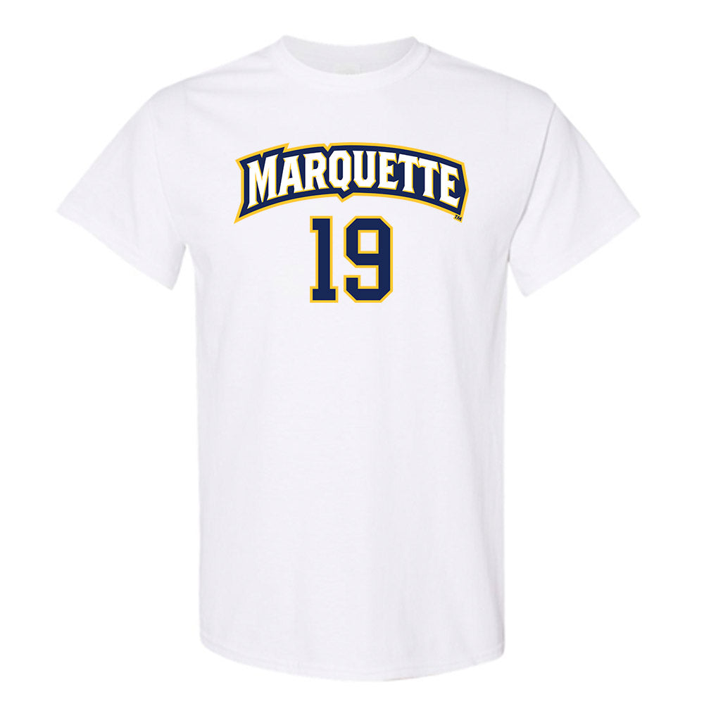 Marquette - NCAA Women's Soccer : Haley Christianson - White Replica Shersey Short Sleeve T-Shirt