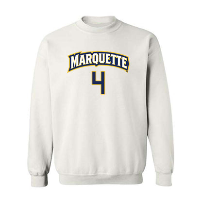 Marquette - NCAA Women's Soccer : Carly Christopher - White Replica Shersey Sweatshirt