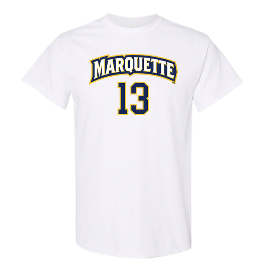 Marquette - NCAA Women's Soccer : Adrianna Alberts - White Replica Shersey Short Sleeve T-Shirt