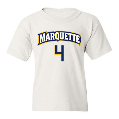 Marquette - NCAA Women's Soccer : Carly Christopher - White Replica Shersey Youth T-Shirt