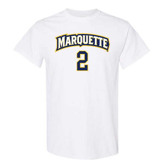 Marquette - NCAA Women's Soccer : Erin O'Keefe - White Replica Shersey Short Sleeve T-Shirt