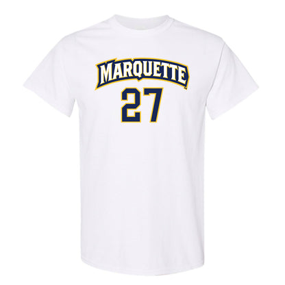 Marquette - NCAA Women's Soccer : Carina Murphy - White Replica Shersey Short Sleeve T-Shirt