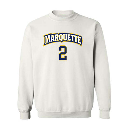 Marquette - NCAA Women's Soccer : Erin O'Keefe - White Replica Shersey Sweatshirt