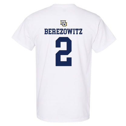 Marquette - NCAA Women's Volleyball : Molly Berezowitz - White Replica Shersey Short Sleeve T-Shirt