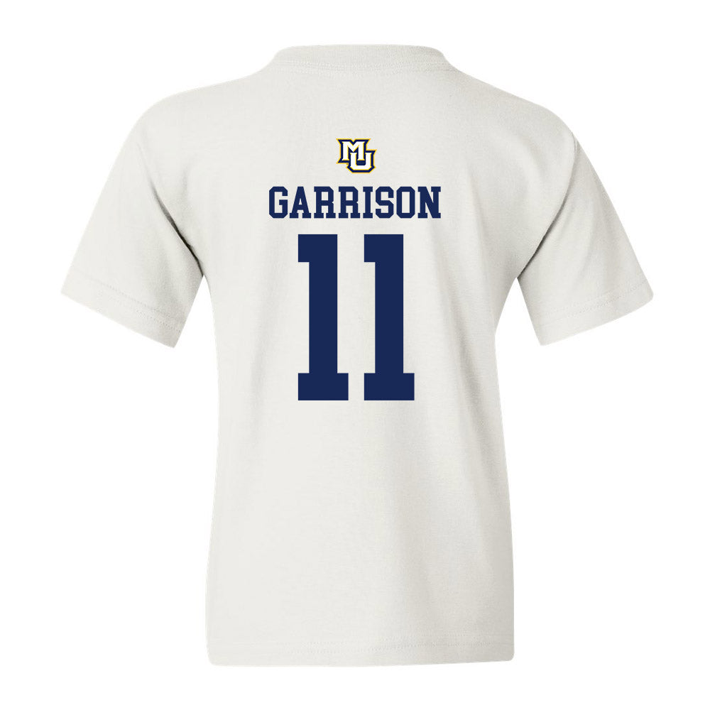 Marquette - NCAA Women's Volleyball : Jadyn Garrison - White Replica Shersey Youth T-Shirt