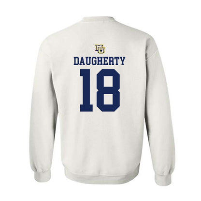 Marquette - NCAA Women's Volleyball : Morgan Daugherty - White Replica Shersey Sweatshirt