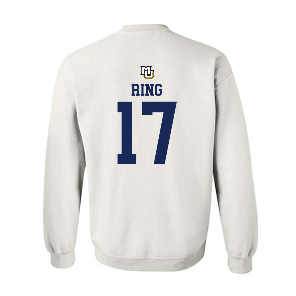 Marquette - NCAA Women's Volleyball : Natalie Ring - White Replica Shersey Sweatshirt