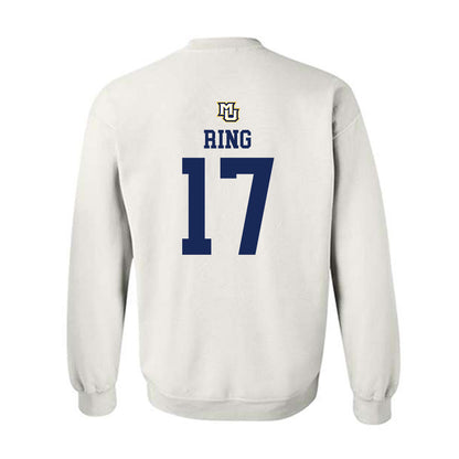 Marquette - NCAA Women's Volleyball : Natalie Ring - White Replica Shersey Sweatshirt