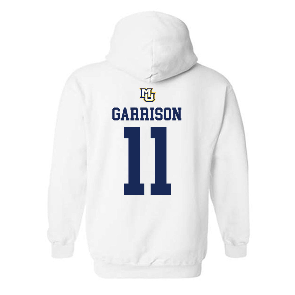 Marquette - NCAA Women's Volleyball : Jadyn Garrison - White Replica Shersey Hooded Sweatshirt