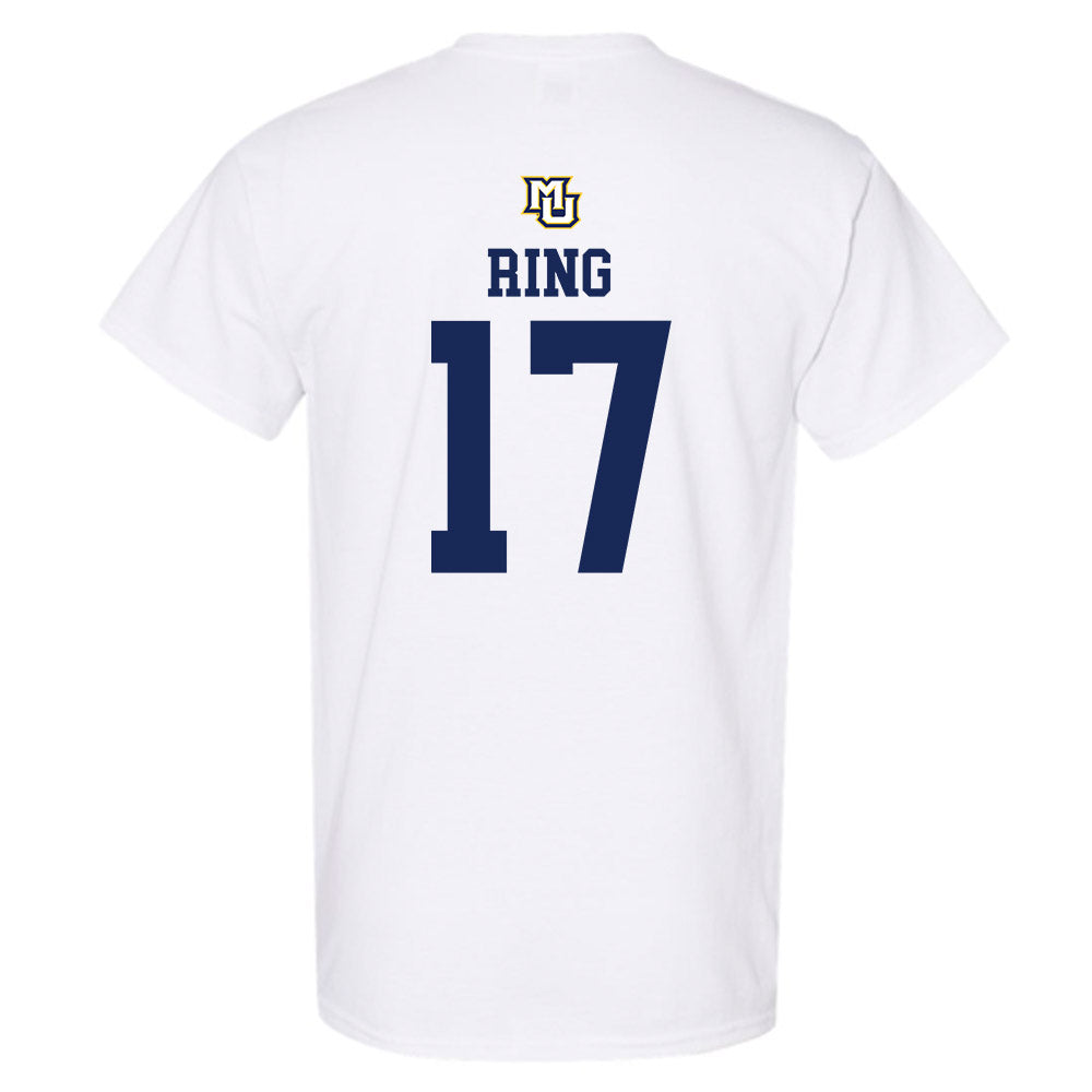 Marquette - NCAA Women's Volleyball : Natalie Ring - White Replica Shersey Short Sleeve T-Shirt