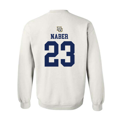 Marquette - NCAA Women's Volleyball : Samantha Naber - White Replica Shersey Sweatshirt