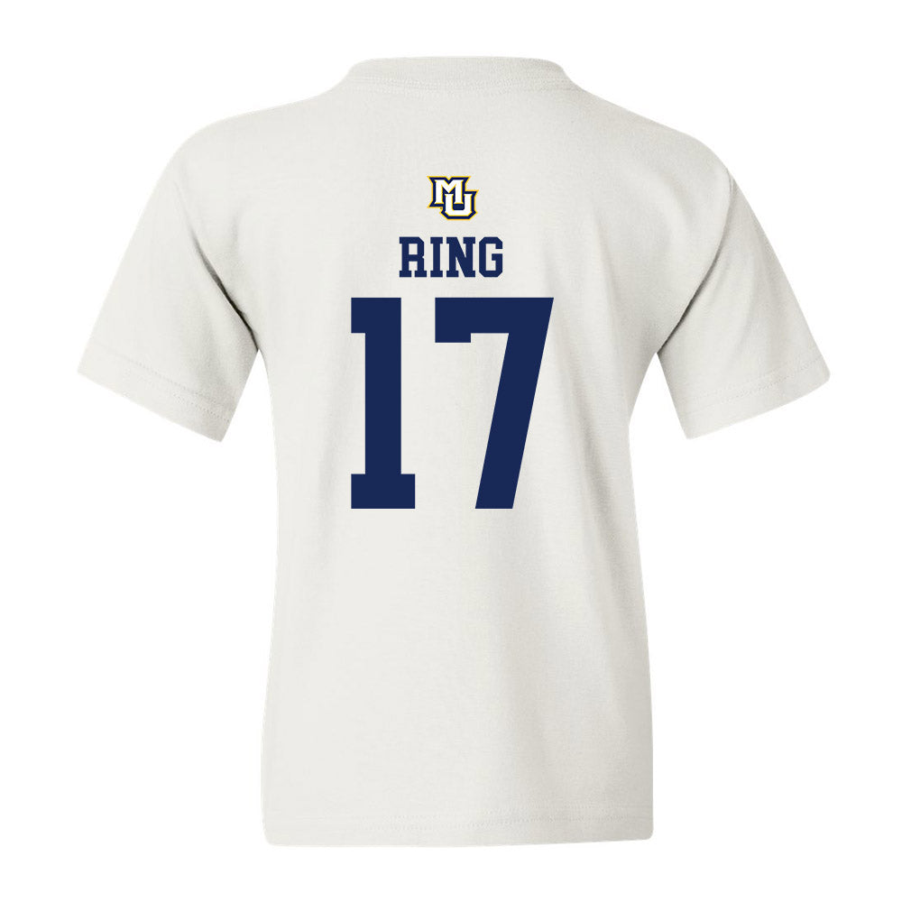 Marquette - NCAA Women's Volleyball : Natalie Ring - White Replica Shersey Youth T-Shirt