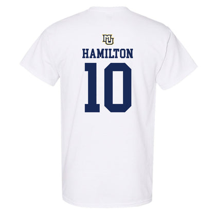 Marquette - NCAA Women's Volleyball : Aubrey Hamilton - White Replica Shersey Short Sleeve T-Shirt