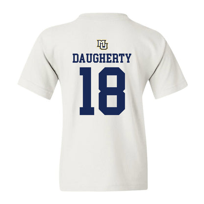 Marquette - NCAA Women's Volleyball : Morgan Daugherty - White Replica Shersey Youth T-Shirt