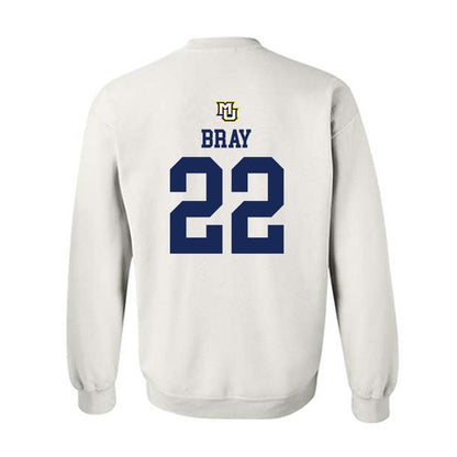 Marquette - NCAA Women's Volleyball : Hattie Bray - White Replica Shersey Sweatshirt