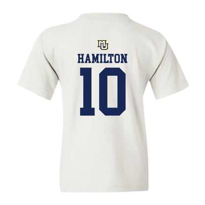 Marquette - NCAA Women's Volleyball : Aubrey Hamilton - White Replica Shersey Youth T-Shirt