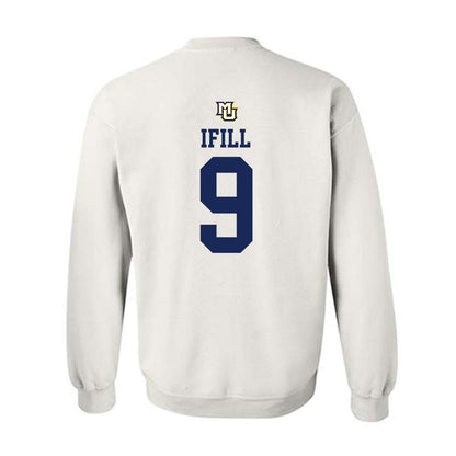 Marquette - NCAA Women's Volleyball : Sienna Ifill - White Replica Shersey Sweatshirt