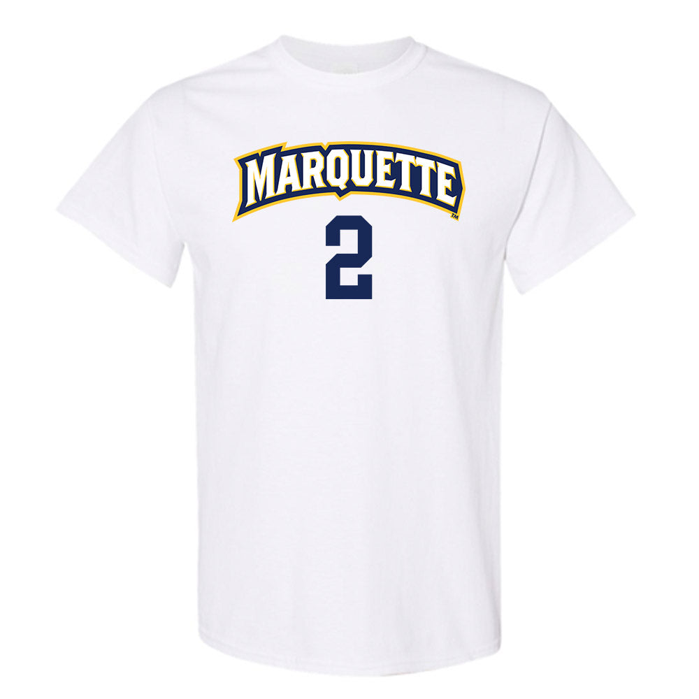 Marquette - NCAA Women's Volleyball : Molly Berezowitz - White Replica Shersey Short Sleeve T-Shirt