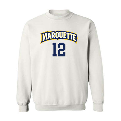 Marquette - NCAA Women's Volleyball : Carsen Murray - White Replica Shersey Sweatshirt