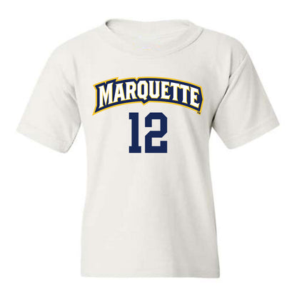 Marquette - NCAA Women's Volleyball : Carsen Murray - White Replica Shersey Youth T-Shirt