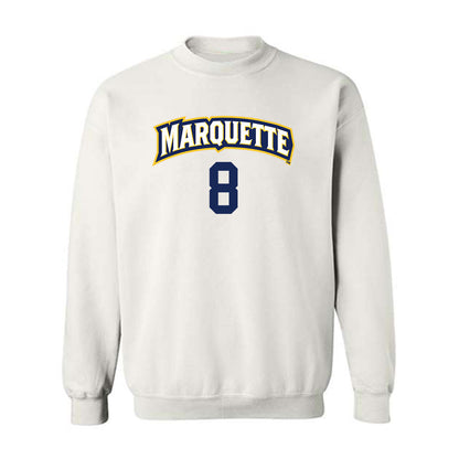 Marquette - NCAA Women's Volleyball : Adriana Studer - White Replica Shersey Sweatshirt