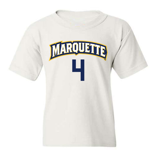 Marquette - NCAA Women's Volleyball : Jenna Reitsma - White Replica Shersey Youth T-Shirt