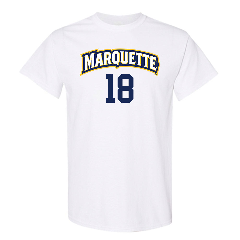 Marquette - NCAA Women's Volleyball : Morgan Daugherty - White Replica Shersey Short Sleeve T-Shirt