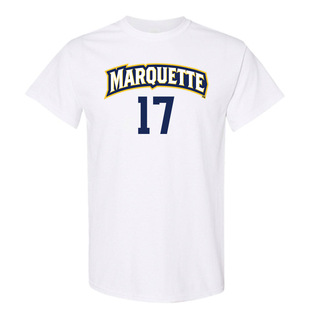 Marquette - NCAA Women's Volleyball : Natalie Ring - White Replica Shersey Short Sleeve T-Shirt