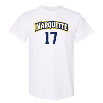 Marquette - NCAA Women's Volleyball : Natalie Ring - White Replica Shersey Short Sleeve T-Shirt