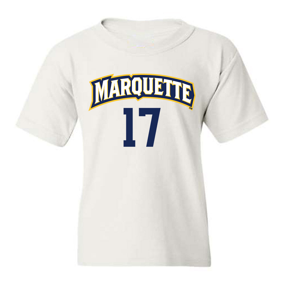 Marquette - NCAA Women's Volleyball : Natalie Ring - White Replica Shersey Youth T-Shirt