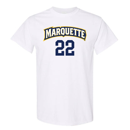 Marquette - NCAA Women's Volleyball : Hattie Bray - White Replica Shersey Short Sleeve T-Shirt