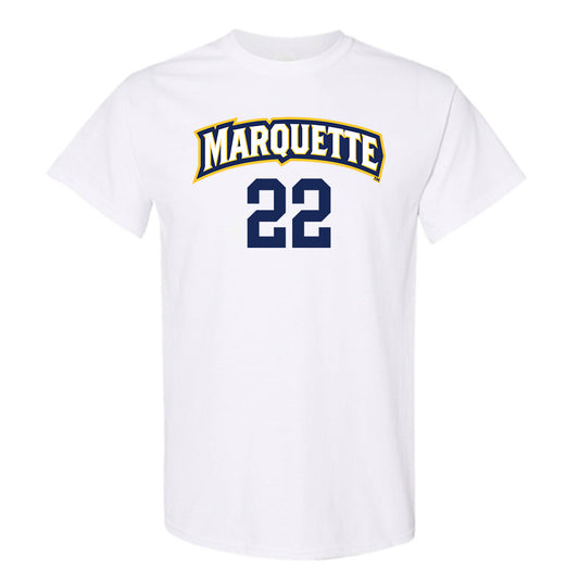 Marquette - NCAA Women's Volleyball : Hattie Bray - White Replica Shersey Short Sleeve T-Shirt