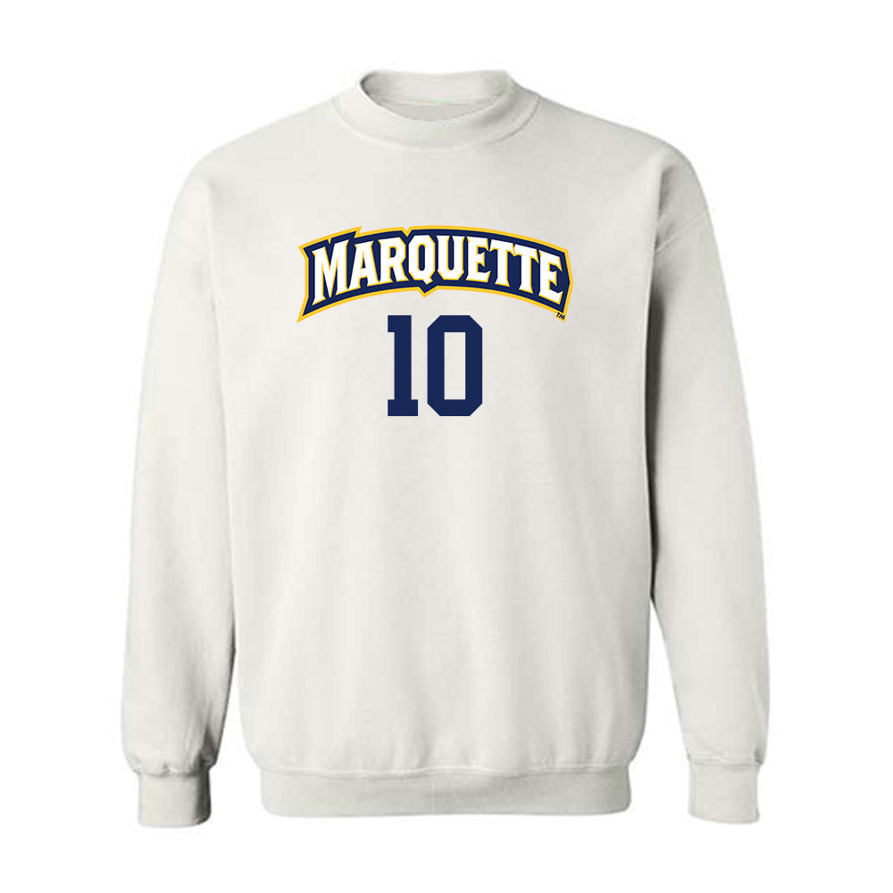 Marquette - NCAA Women's Volleyball : Aubrey Hamilton - White Replica Shersey Sweatshirt