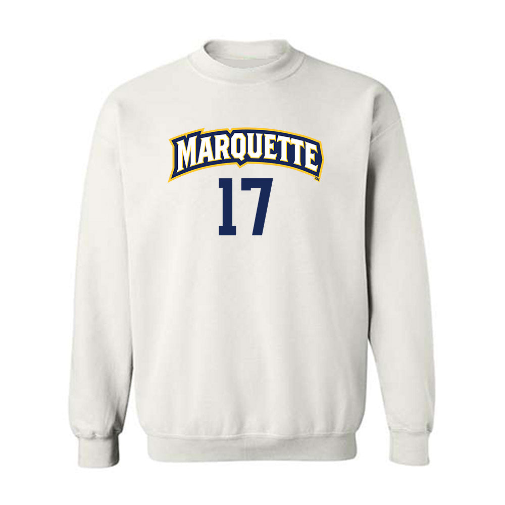 Marquette - NCAA Women's Volleyball : Natalie Ring - White Replica Shersey Sweatshirt