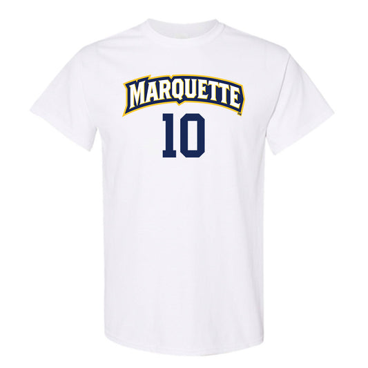 Marquette - NCAA Women's Volleyball : Aubrey Hamilton - White Replica Shersey Short Sleeve T-Shirt