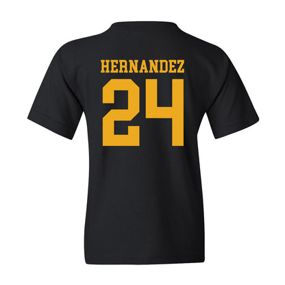 Missouri - NCAA Baseball : Jedier Hernandez - Youth T-Shirt Replica Shersey