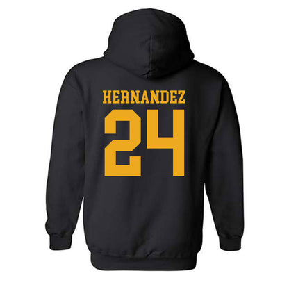 Missouri - NCAA Baseball : Jedier Hernandez - Hooded Sweatshirt Replica Shersey