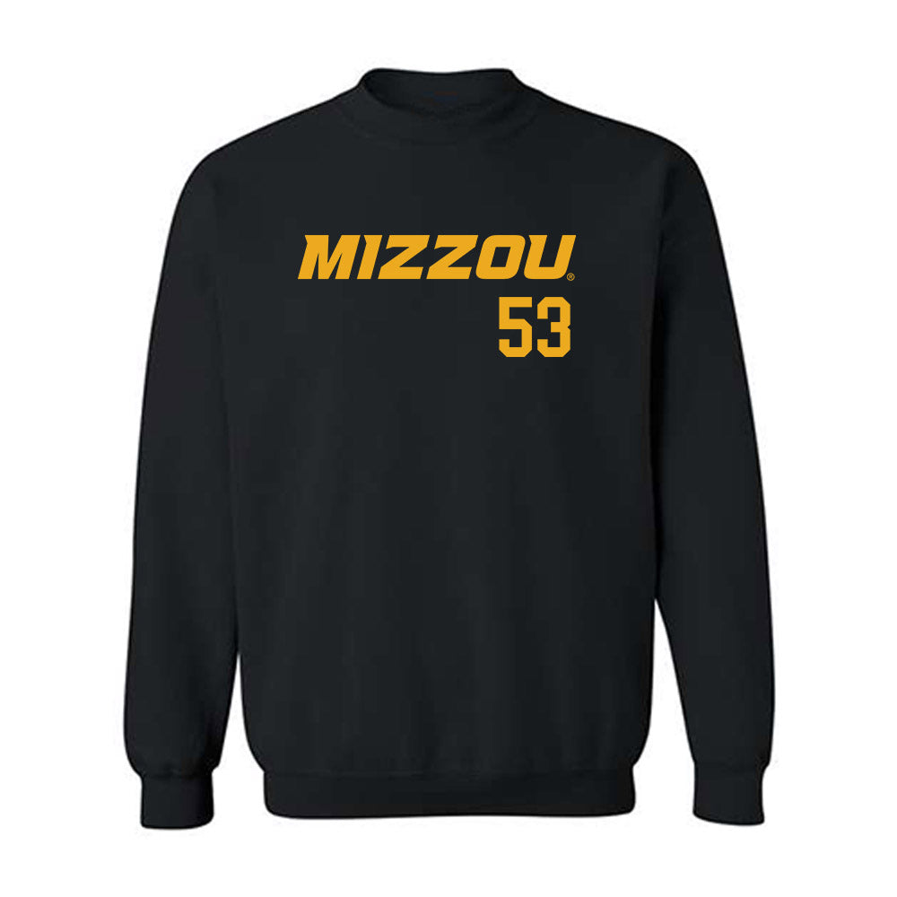 Missouri - NCAA Baseball : Seth McCartney - Crewneck Sweatshirt Replica Shersey