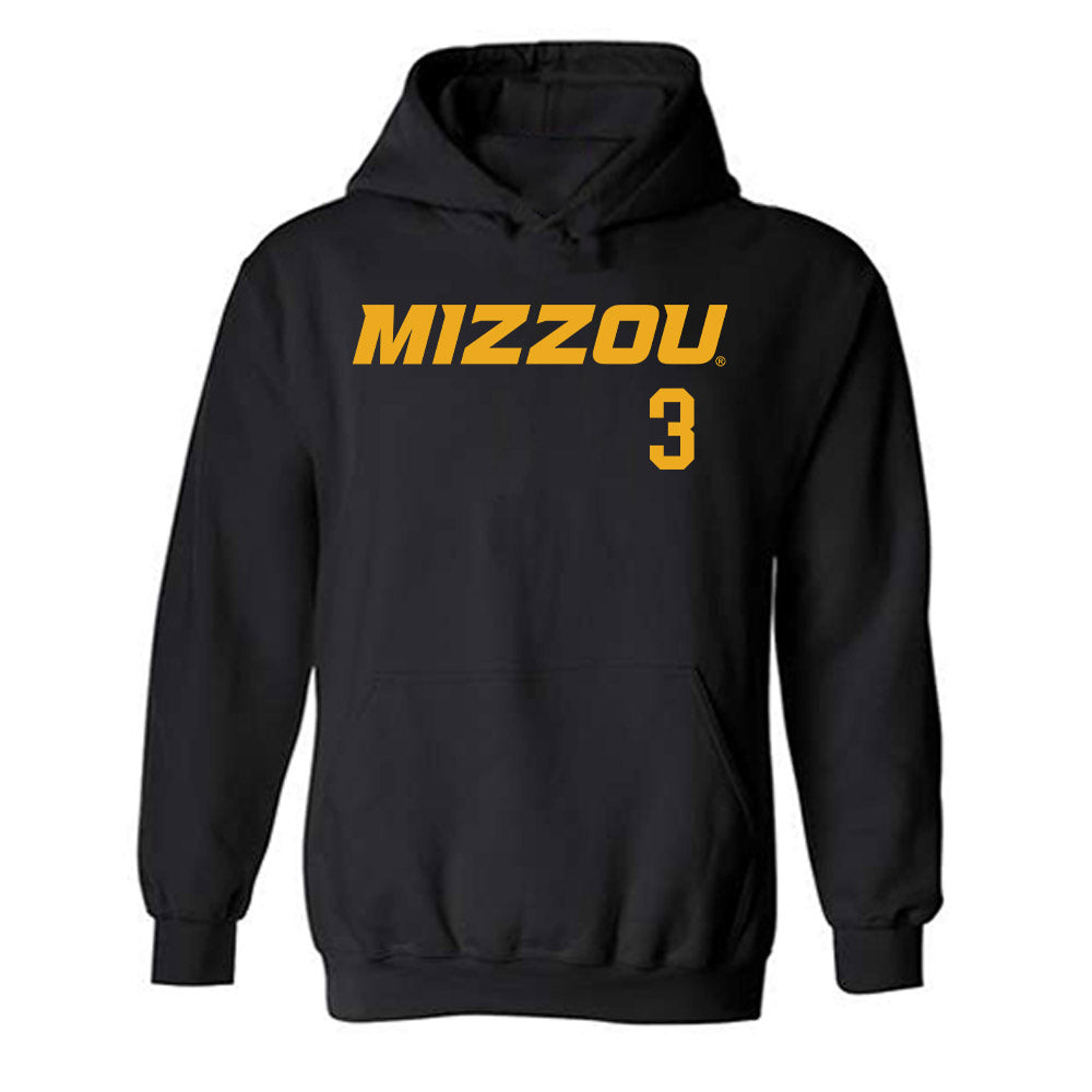 Missouri - NCAA Baseball : Danny Corona - Hooded Sweatshirt Replica Shersey