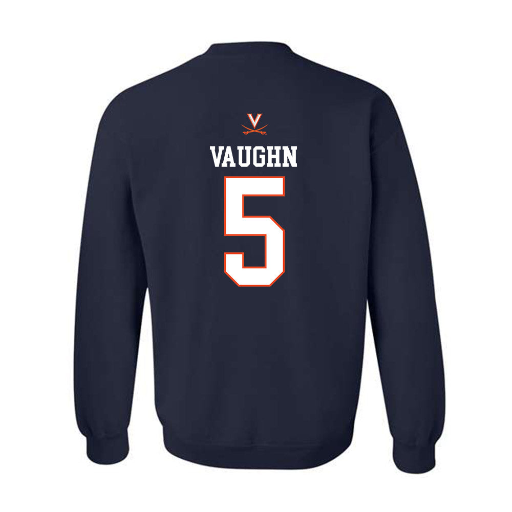 Virginia - NCAA Women's Basketball : Yonta Vaughn - Crewneck Sweatshirt Replica Shersey