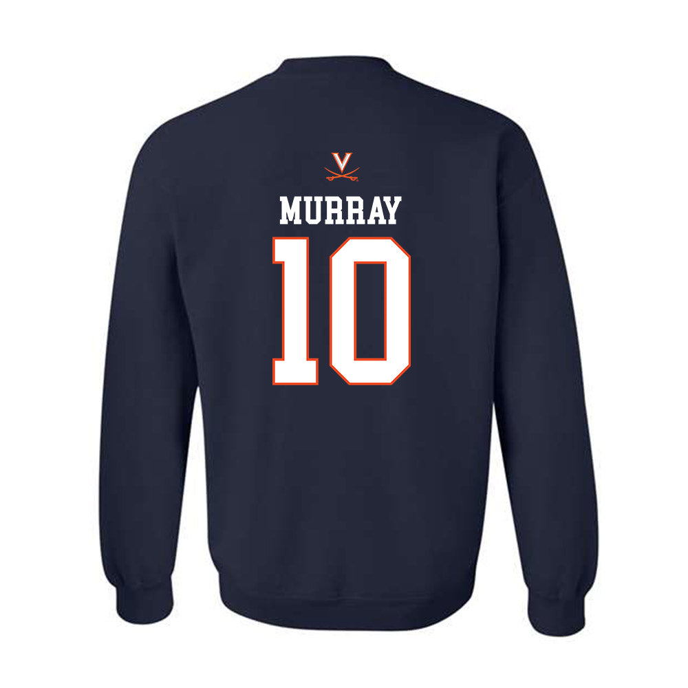 Virginia - NCAA Men's Basketball : Taine Murray - Crewneck Sweatshirt Replica Shersey